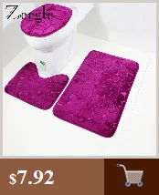 Zeegle 3pcs Bathroom Mat Set Anti-slip Bathroom Floor Mats Lid Toilet Cover Microfiber Bath Mat Bathroom Rug and Toilet Mat Sets