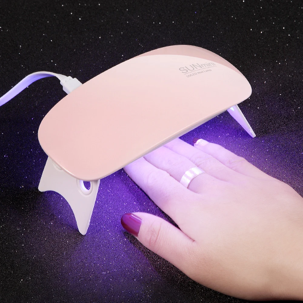 

SUNmini 6w UV LED Lamp Nail Dryer Portable USB Cable For Prime Gift Home Use Gel Nail Polish Dryer Mini USB Lamp