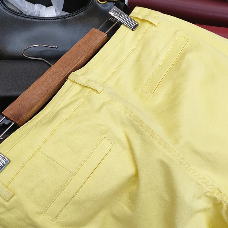 

2021 Spring Fashion Casual Comfortable Yellow Jeans Ladies Long Pants