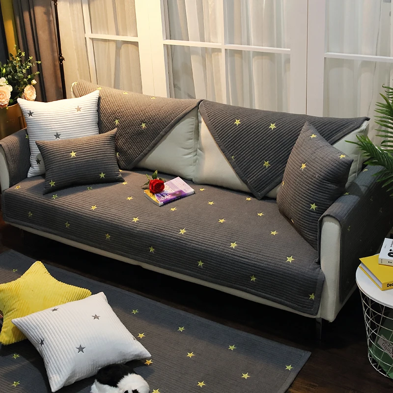 Чехол для дивана всесезонный Универсальный Хлопковый чехол гостиной легкая