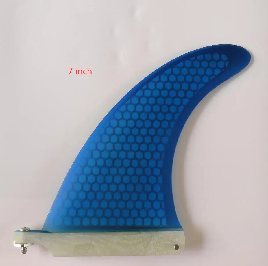 

Fiberglass honey comb 7 inch surf board fin 7'' 8 9 single US base top quality surf fins