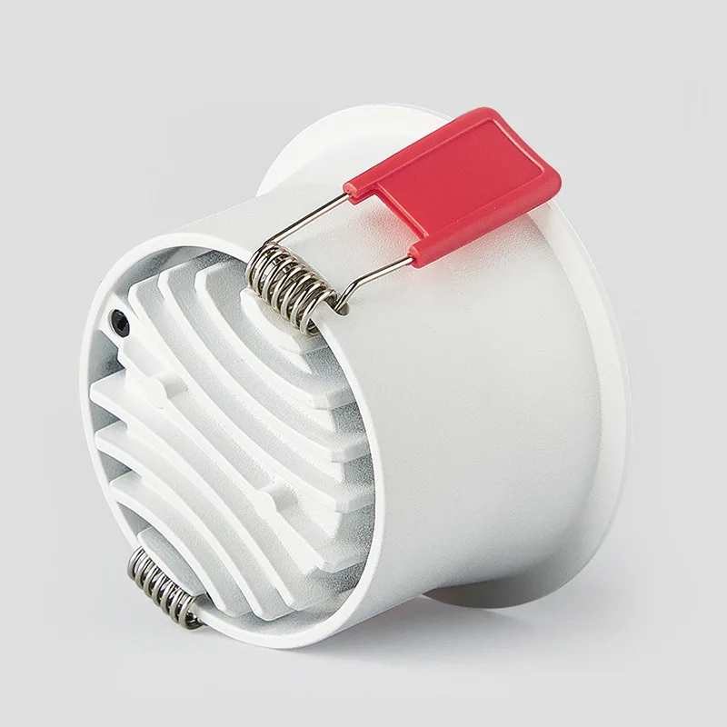 Круглый глубокая чаша прожектора Гостиная Led Встраиваемые spotlamps Узкий край белый