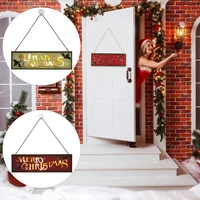 wooden door hanger xmas sign with led light christmas door decoration sign for farmhouse indoor outdoor decor merry christmas