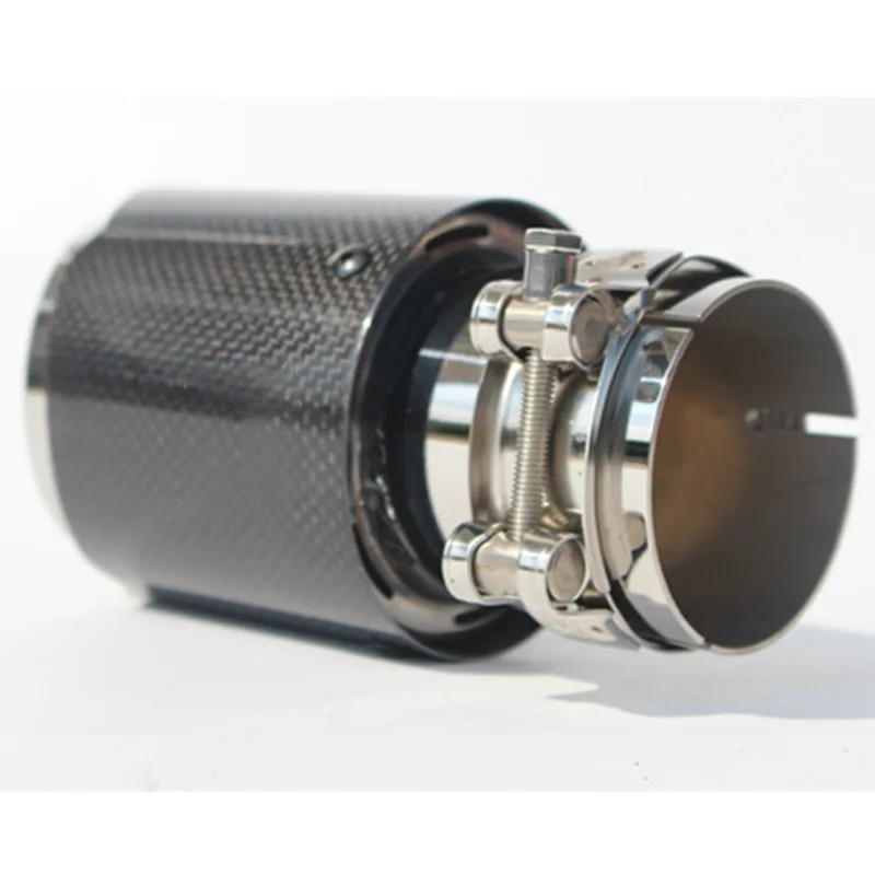 Автомобильная Глянцевая выхлопная система из углеродного волокна глушитель