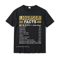 funny johnson facts shirt johnson name t shirt fashionablepersonalized tops shirts new coming cotton men tshirts