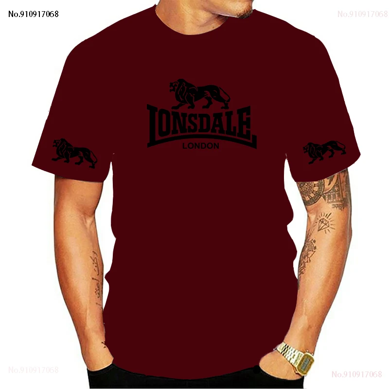 

2021 New T-Shirt Tops Summer 100% Cotton Funny T-Shirt Short Sleeve T-Shirt Men's Fashion Brand Lonsdale Prints Women's and Men'