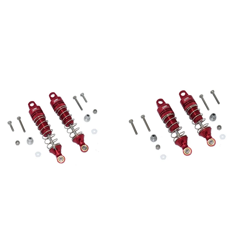 

2Set Metal Shock Absorbers Damper For LOSI 1/18 Mini-T 2.0 2WD Stadium Truck RC Car Upgrades Parts, Rear & Front