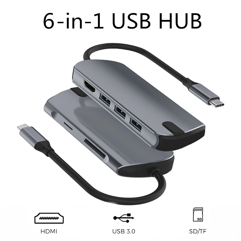 Type C USB концентратор с 4K HDMI SD TF кард ридер 3 0 адаптер для Macbook Pro Dell XPS 15 Lenove ThinkPad huawei