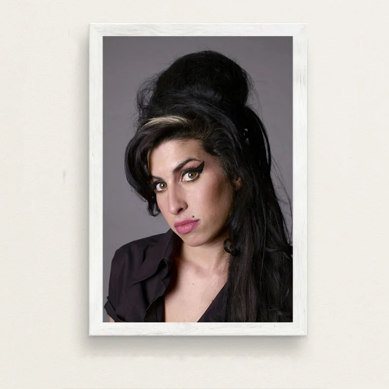 Amy Winehouse музыкальный певец звезда поп-арт, живопись высокого качества Холст плакат настенный домашний Декор без рамки o441