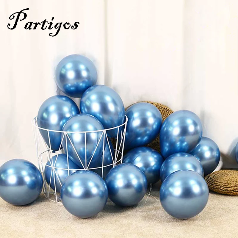 100/200 шт 5/10 дюймов Новый хром шары из латекса цвета металлик надувные Globos