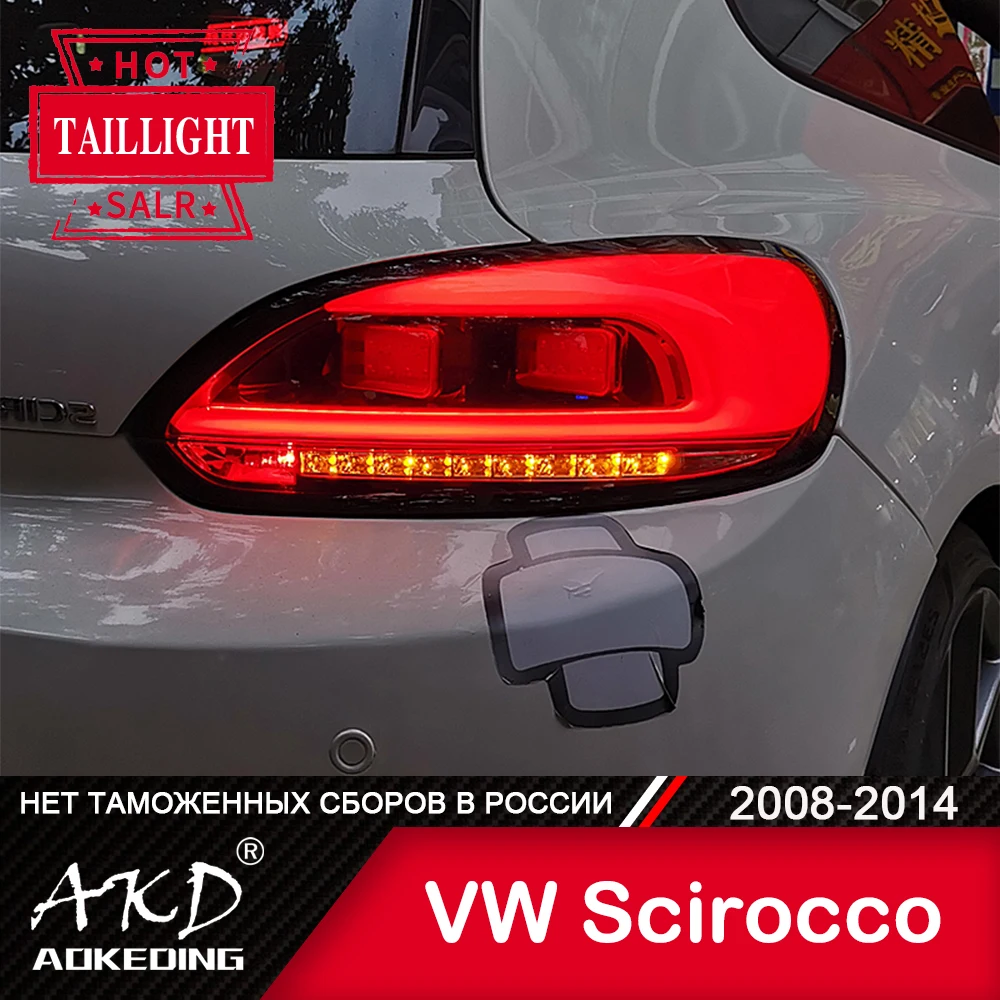 

Car Styling Taillights for VW Scirocco LED Tail Light 2008-2014 Tail Lamp DRL Rear Turn Signal Automotive Accessories