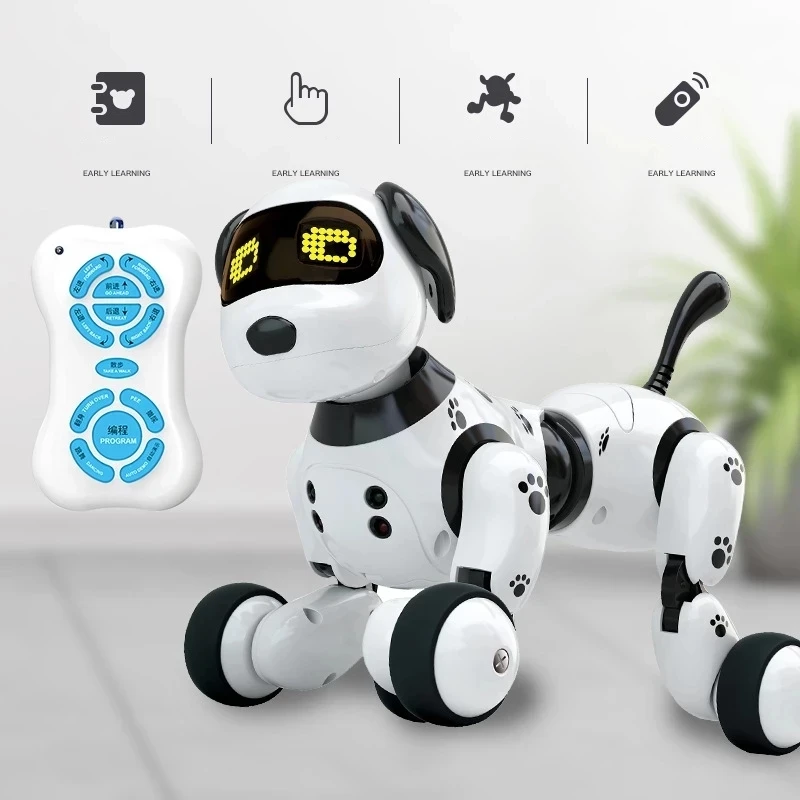 

Новый программируемый 2,4G Беспроводной дистанционного Управление умный робот собака Детские игрушки интеллигентая (ый) говорящий Робот игр...