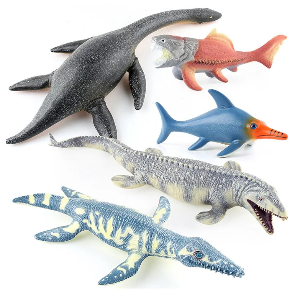 1Pc Simulated Plesiosaur Model Toys Creative Marine Animal Soft Plastic Stuffed Cotton Shark Toy Oversized Lifelike P | Игрушки и хобби