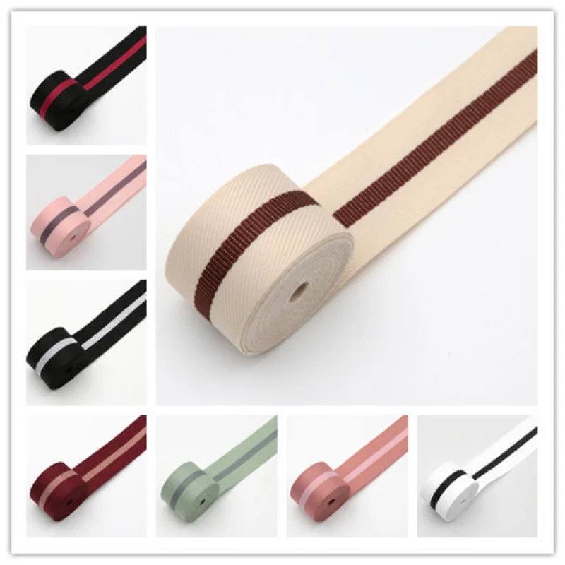 20 ярдов (26 мм) многоцветная двухцветная строченная лента для шитья кружевной