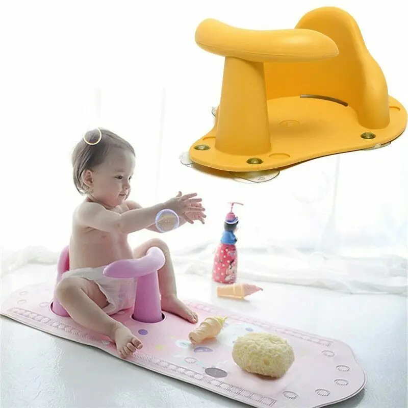 

Tub Seat Baby Bathtub Pad Mat Chair Safety Security Anti Slip Baby Care Children Bathing Seat Washing Toys 37.5x 30.5x 15cm CA
