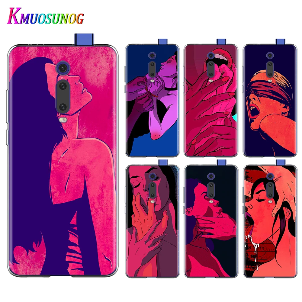 

Sexy Lips Hot Girl For Xiaomi Redmi 9I 9T 9A 9C 9 Prime 8A 8 7A 7 6A 6 5 5A 4X PRO Plus Transparent Soft Phone Case