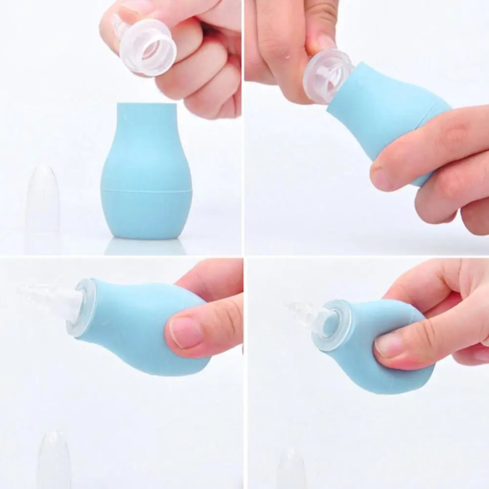 Aspirador Nasal seguro para beb&eacute;, aspirador de succi&oacute;n, limpiador de nariz, moco, Runny, inhalaci&oacute;n-5
