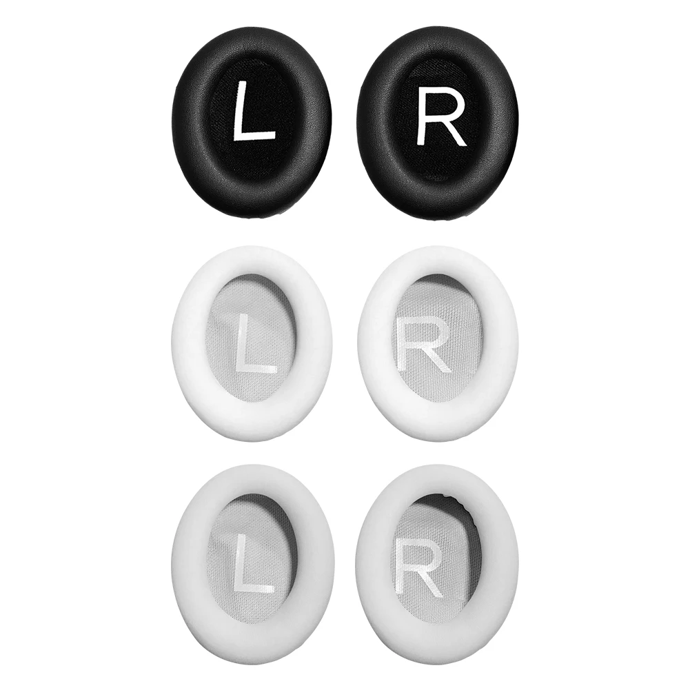 Сменные амбушюры из Протеиновой кожи поролоновые для наушников BOSE NC700 с