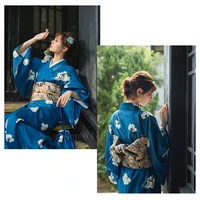 japanese traditional clothing yukata bow obi for women girls flower printed adult festival streetwear asian kimono fashion belt