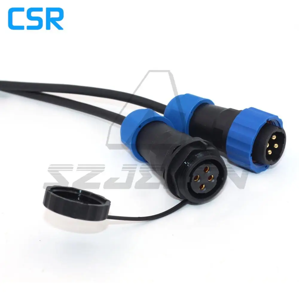 4 контактный водонепроницаемый разъем типа SD20 IP67 промышленный силовой проводной