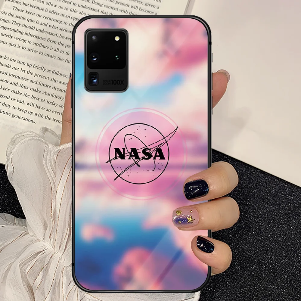 

American Nasas Phone Tempered Glass Case Cover For Samsung Galaxy S Note 5 6 9 10 10E 20 21 FE Plus Uitra Luxury Fashion Hoesjes