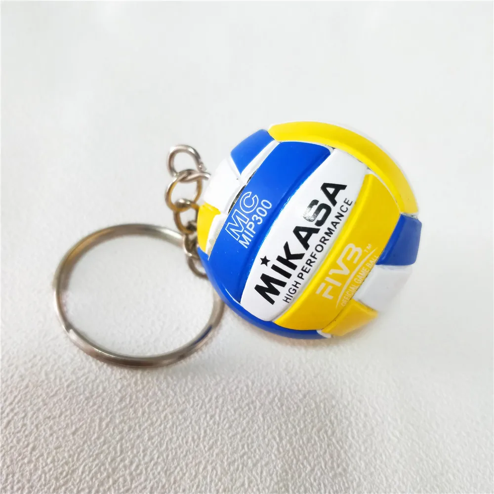V200w Volleyball Keychain Sport Key Chain Car Bag Ball Volleyball Key Ring Holder Volleyball Gifts For Players Keyring Keychains - Цвет: 9