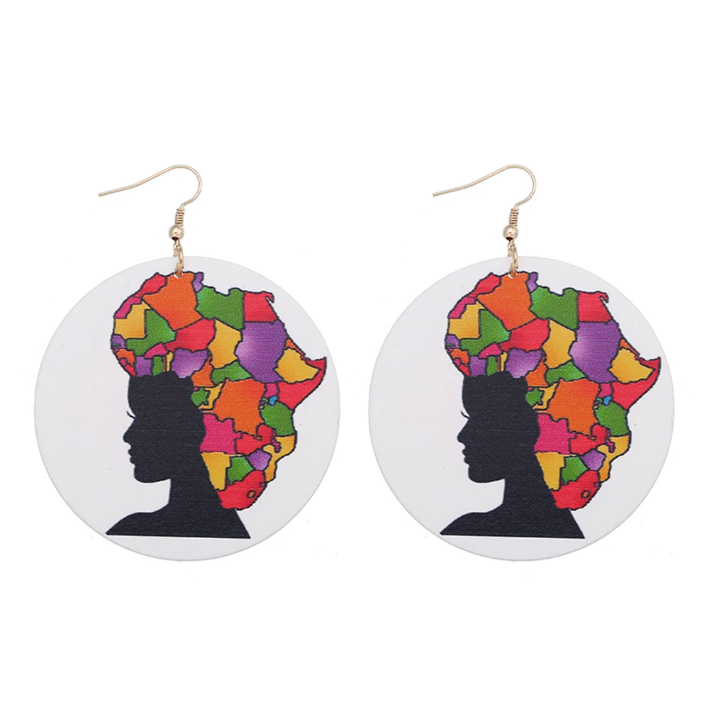 GZBEIYANG африканские национальные серьги 2019 черная девушка Волшебная печатная