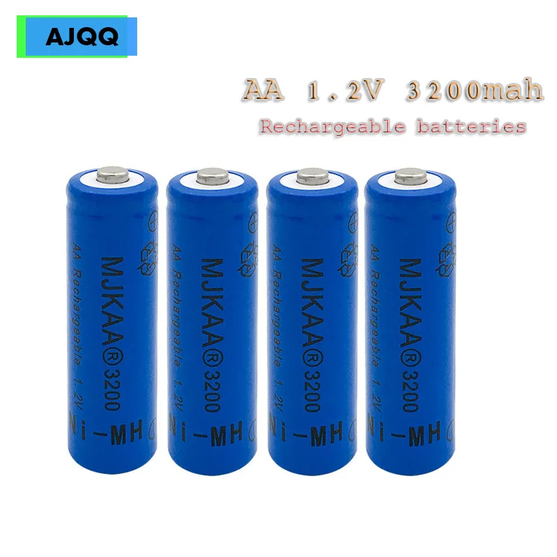 Заводская цена AJQQ AA 3200mAh 1 2 V Ni-MH батарея для игрушек электрический автомобиль