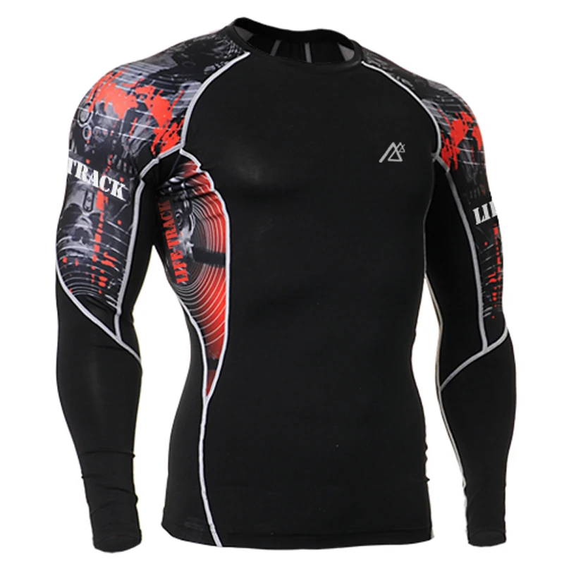 Мужская футболка для велоспорта облегающая s Топы с длинным рукавом футболки |