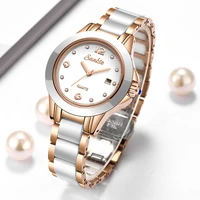 lige brand sunkta women watch 2020 fashion ladies ceramic wrist watch women dress watches stainless steel waterproof date clock