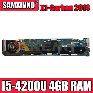 akemy 12298 2 48 4ly07 021 for lenovo thinkpad x1 carbon laptop motherboard 00hn762 00hn774 00hn766 cpu i5 4200u 4gb ram free global shipping