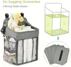 Подвесная сумка-Органайзер для детской кроватки, складная сумка для кормления, органайзер для кормления детей, Комплект постельного белья, сумки для подгузников