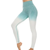 seamless knit waist lift buttock leggings color changing sweatpants outdoor running fitness yoga pants