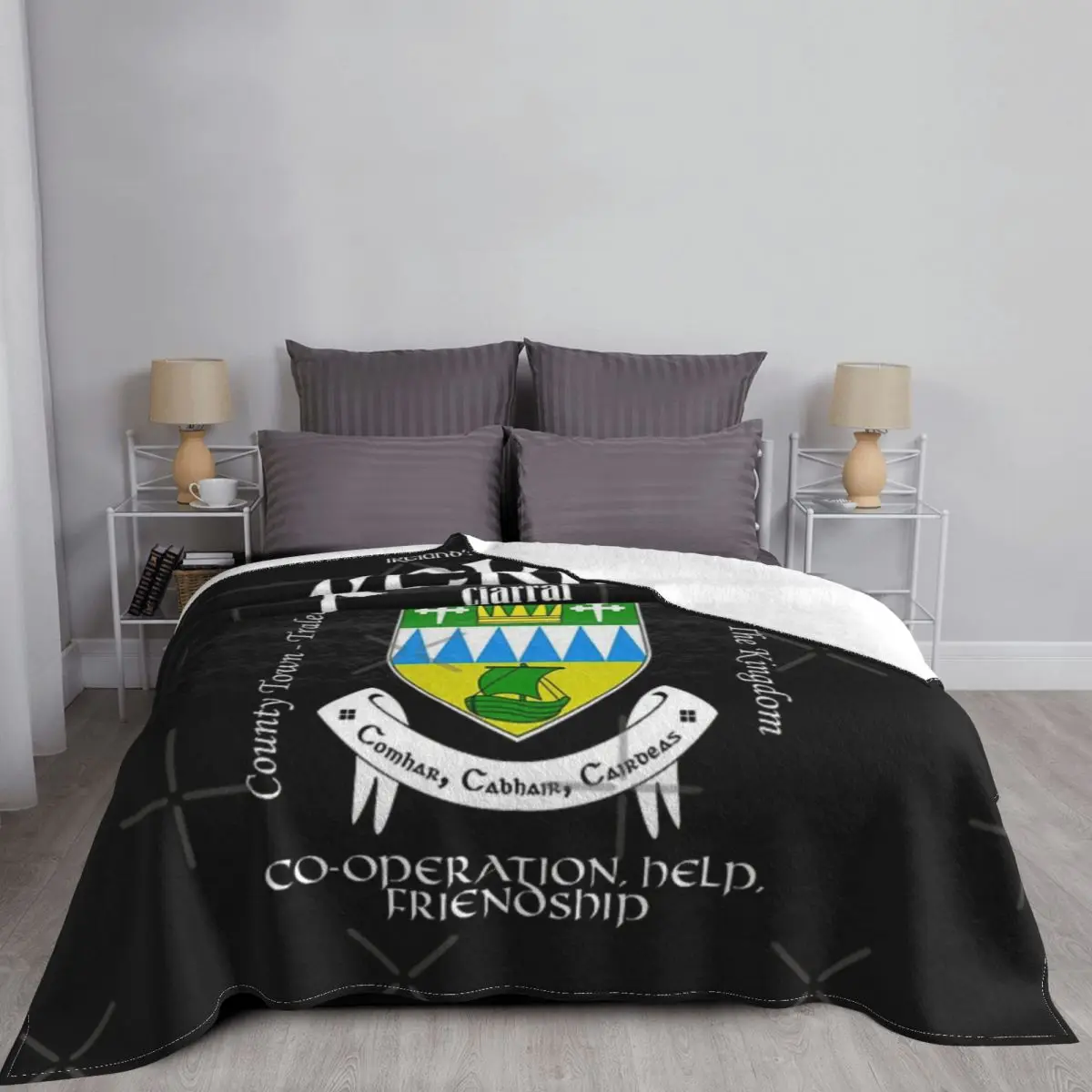 Ирландия-Керри Плед покрывало для кровати плед аниме плюшевая в клетку пляжное