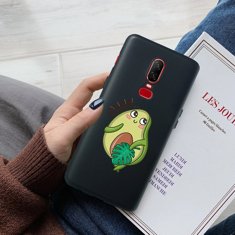 Мультфильм Симпатичные Фрукты авокадо принципиально для Oneplus 7 Pro Чехол 6 5