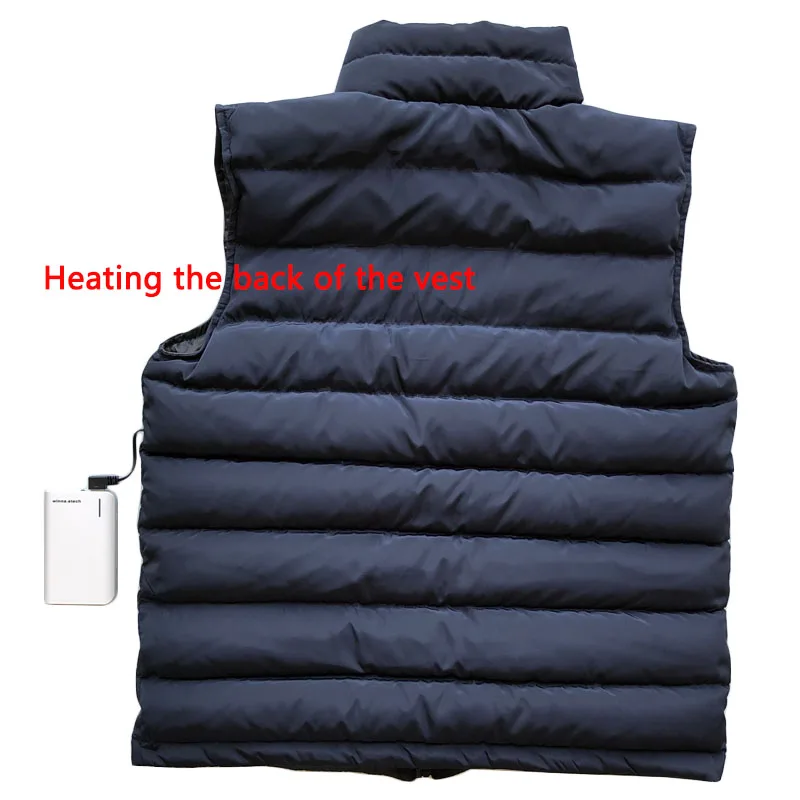 WINNA NEW USB Three Speed Intelligent Temperature Control Heating Polyester Outdoor Vest Keep Body Warm For Skiing Camping | Спорт и