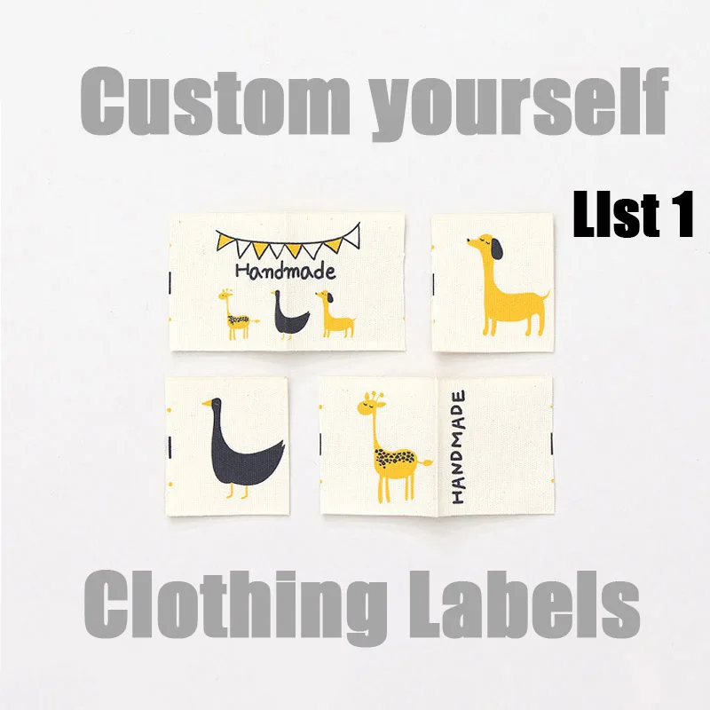 

Customized Woven Label For Garment Luggage Sewing Tags For Hats Brand LOGO Names Embroidered Logotype Labels Custom Fabric Tags