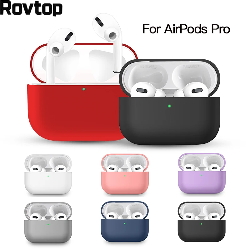 Силиконовый чехол Защитный для Apple Airpods pro TWS Bluetooth наушники Мягкий силиконовый