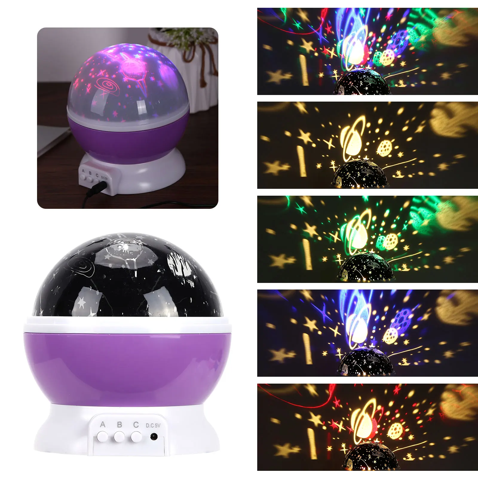 

Universe Night Lamp, Rotating Cosmos Projector Light Bedroom Decorations, Glow in The Dark Projection Lights for Kids Birthday