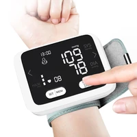 digital wrist blood pressure monitor bp meter portable sphygmomanometer pulse rate tester medical equipment with storage bag