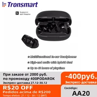 tronsmart onyx prime wireless earphones dual driver bluetooth headphones with qualcomm chipaptx40 hours of playtime