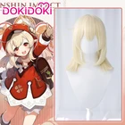 DokiDoki-Cosplay de Genshin Impact, Cosplay de Хэллоуин, Klee, peluca Genshin Impact Klee, для косплея