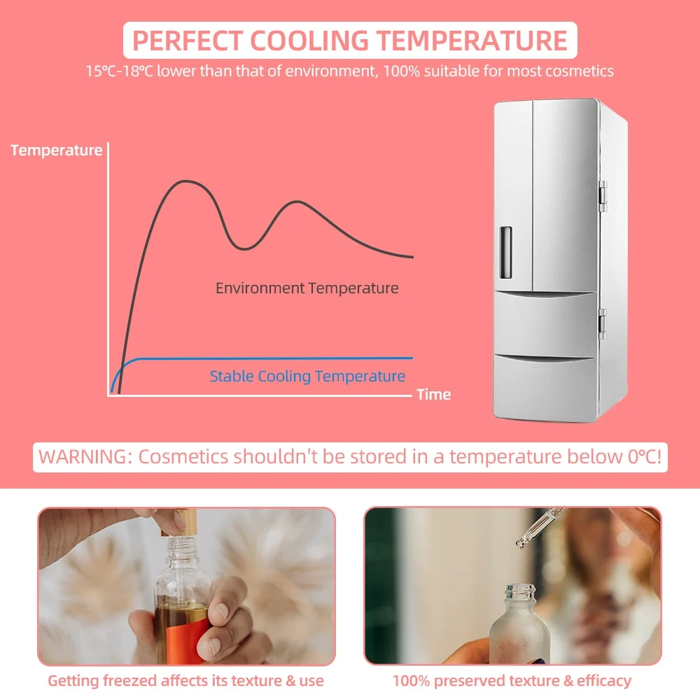 mini usb fridge freezer cosmetic refrigerator multifunction fridge cans drink beer cooler travel refrigerator icebox car office free global shipping