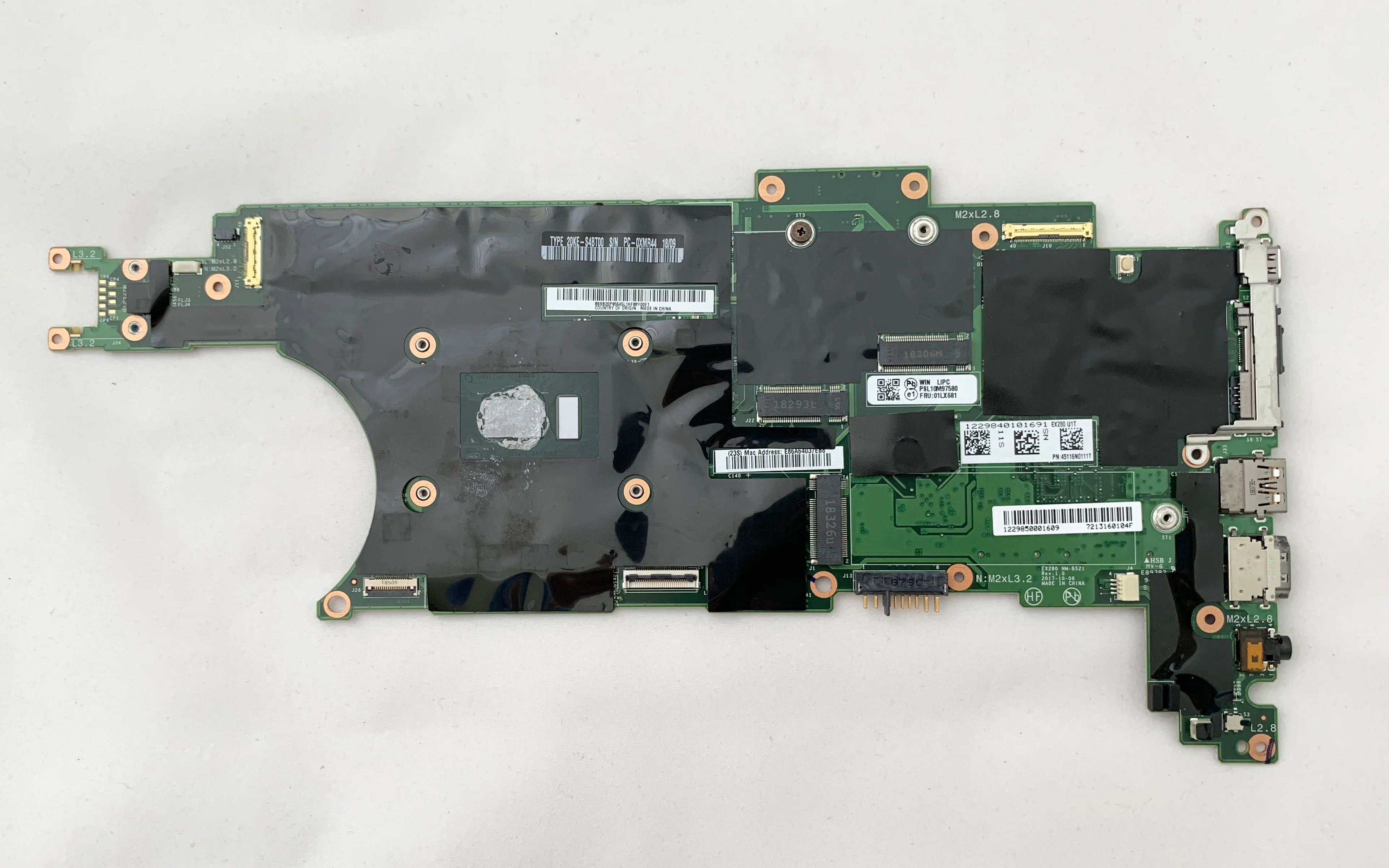 Материнская плата для lenovo thinkpad X280 i5-8350U 8G EX280 оригинальный ноутбук FRU 01LX681 PN:45116N0111T