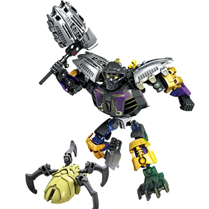 Фигурки игрушечные Bionicle Tahu/Kopaka/Onua/Lord Master череп огня/лед/Земля/паук совместимые с