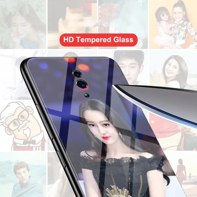 DIY закаленное Стекло чехол для OPPO Рино 5G 10X Realme Ace 3 Pro X2 X Lite K3 F11 Pro K1 R15X A77 F9 A73 F5 A3 A83 A1 аудиокассеты