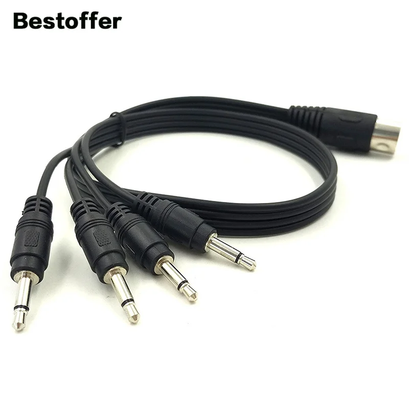 MIDI 5Pin DIN штекер на 4*3 5 мм Женский смартфон AUX Наушники моно Джек адаптер Входной