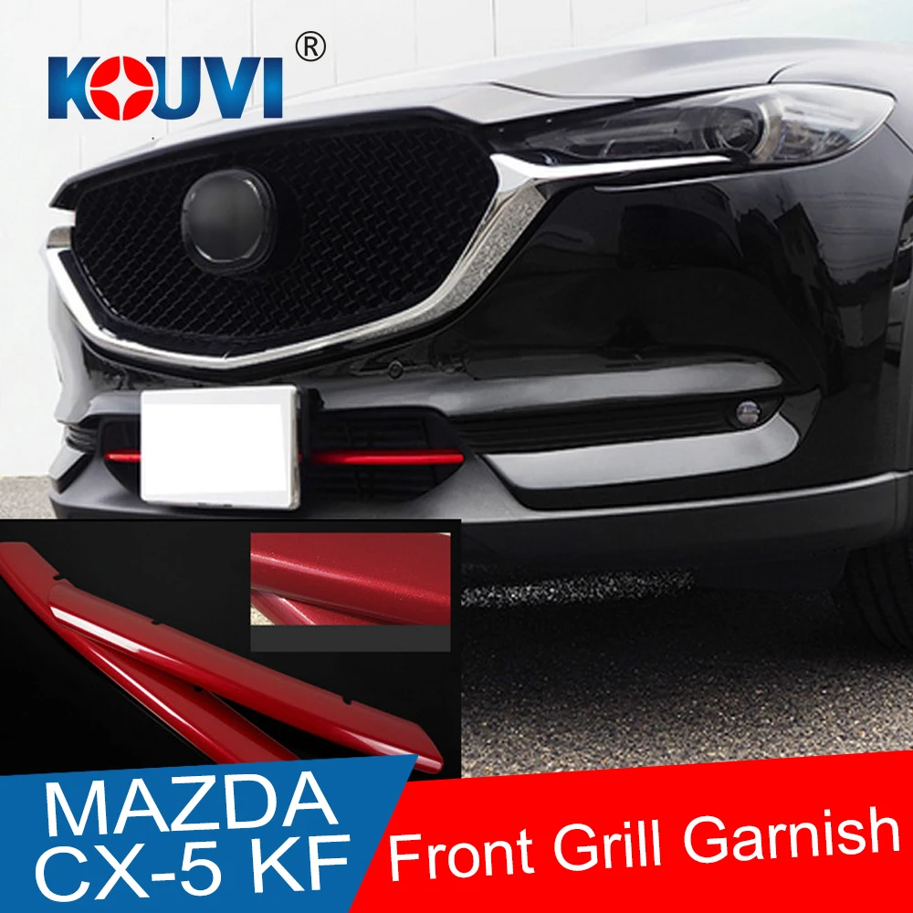 ABS Хромированная Отделка Передняя решетка гриль 2 шт. для Mazda CX 5 CX5 2017 2018 2019