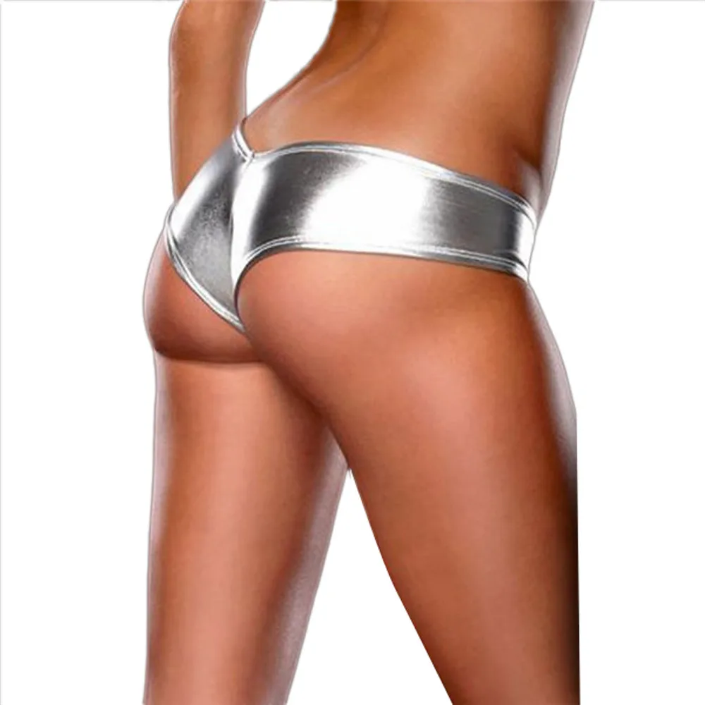 Женское сексуальное белье латексные трусики стринги кожаные облегающие