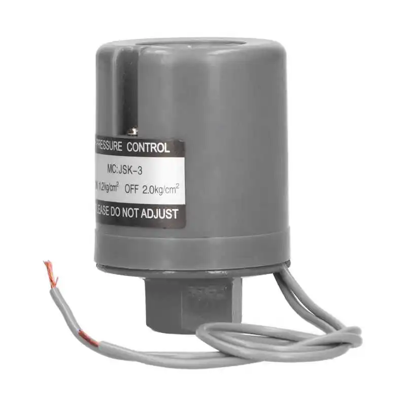 

Automatic Water Pump Pressure Switch Controller 3/8in Female Thread 220V 1.2-2.0kg/cm2 JSK-3A Hydraulic Valve switch interruptor